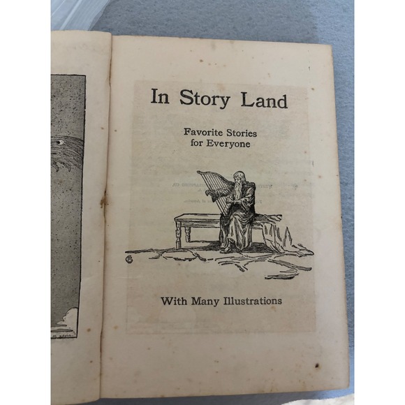 Antique In Story Land Hardcover Childrens Book 1925 Inscription Illustrated - Picture 9 of 11